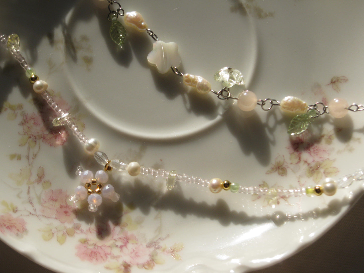 Lotus Flower Beaded Necklace