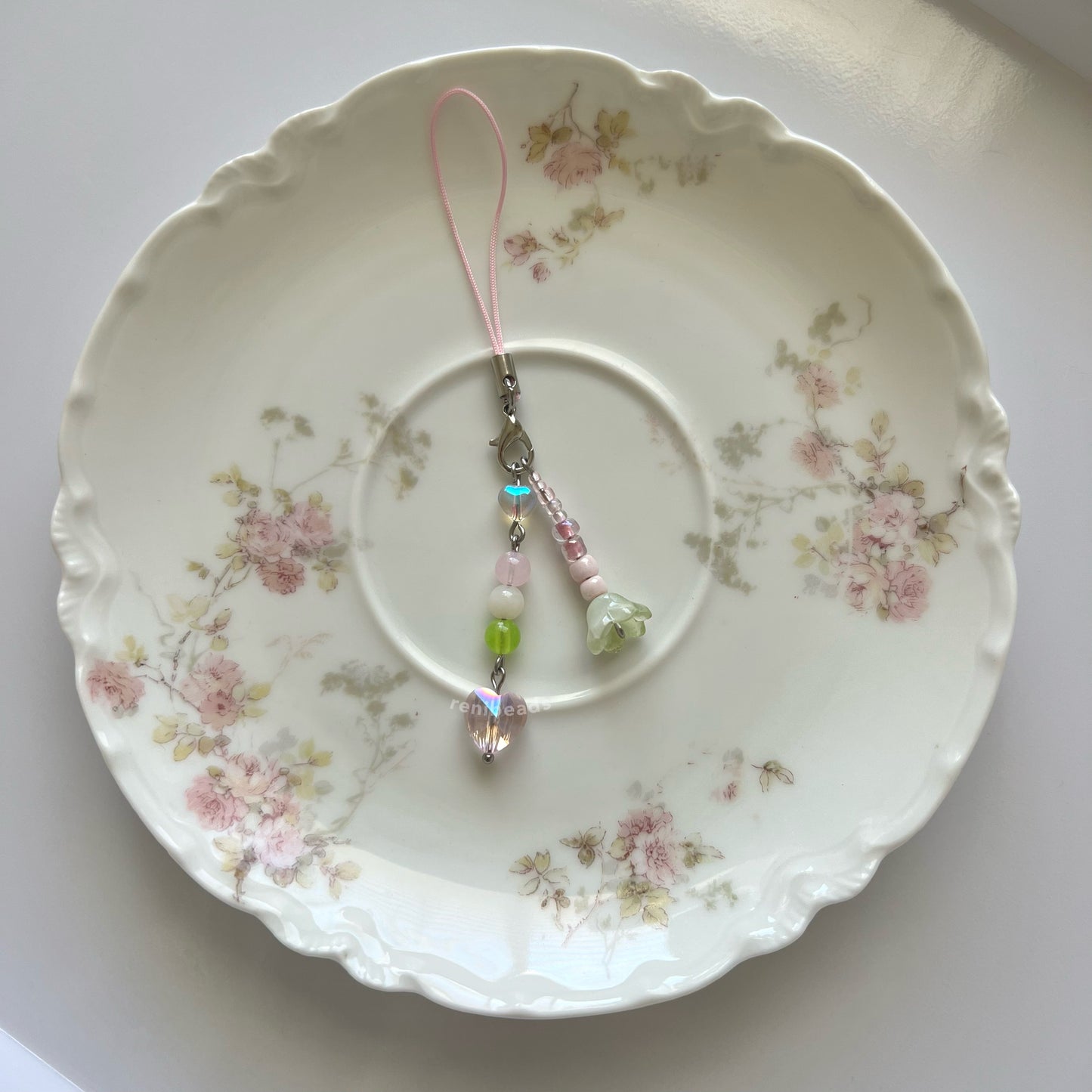 Pink Dango Heart Charm - Love for Dango!