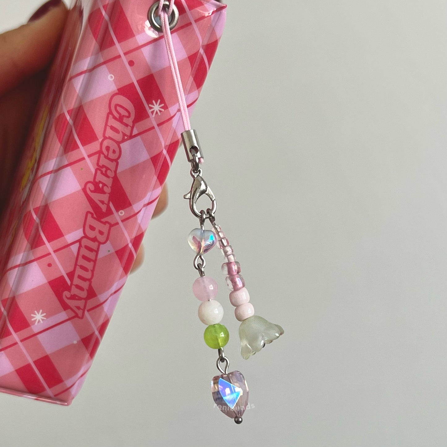Pink Dango Heart Charm - Love for Dango!