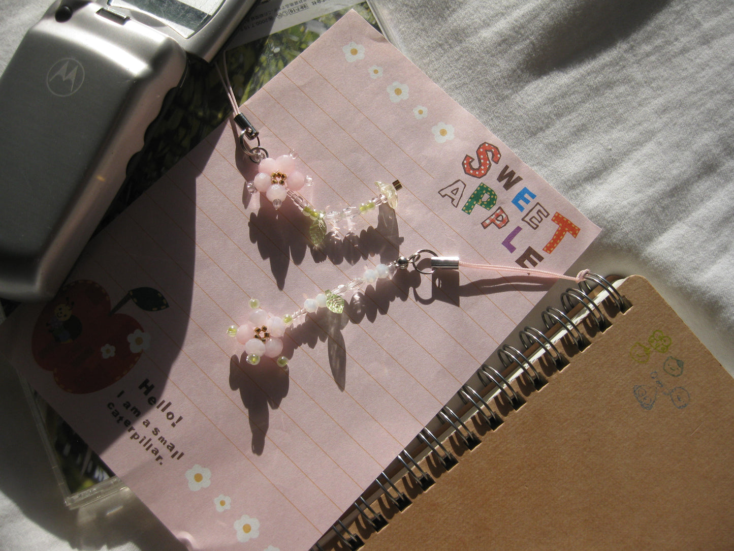 Blooming Lotus Beaded Phone Charms