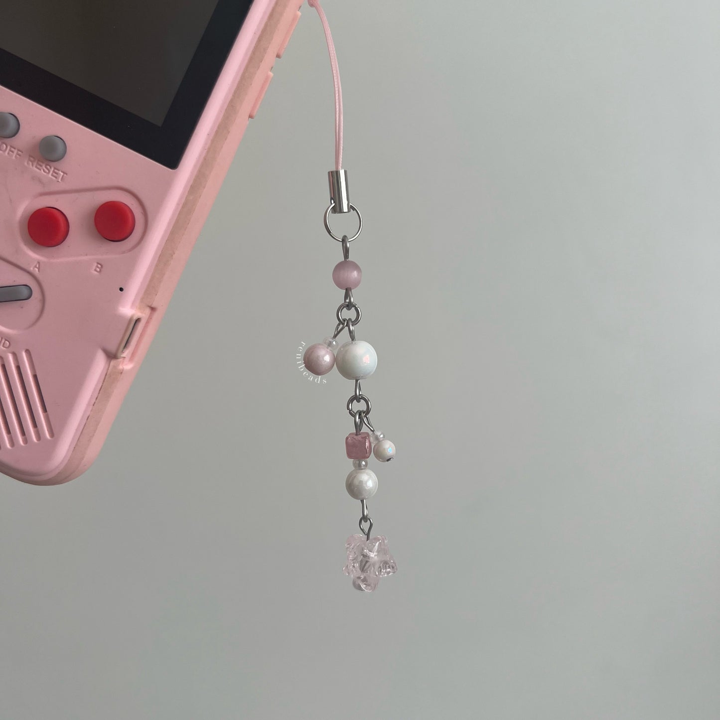 "Love struck" - Pink Star Phone Charm